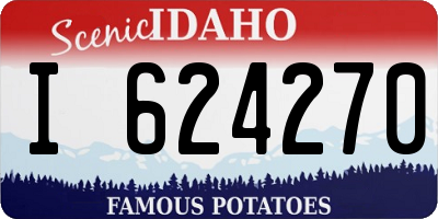 ID license plate I624270