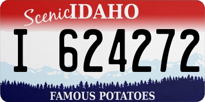 ID license plate I624272