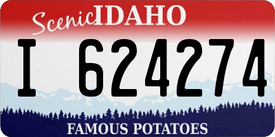 ID license plate I624274