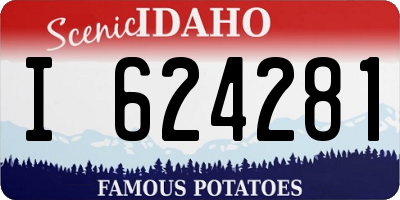 ID license plate I624281