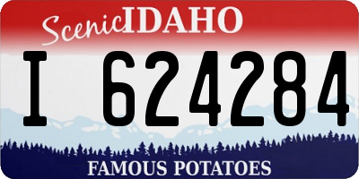 ID license plate I624284