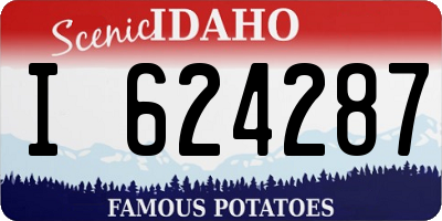 ID license plate I624287