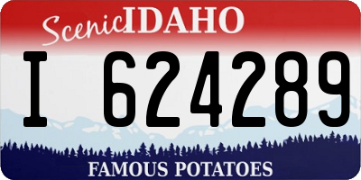 ID license plate I624289