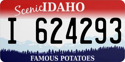 ID license plate I624293
