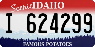 ID license plate I624299