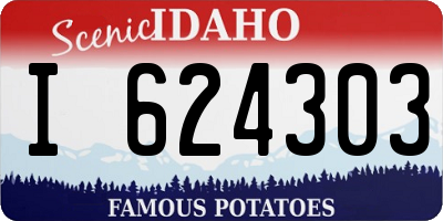 ID license plate I624303