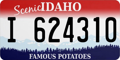 ID license plate I624310