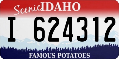 ID license plate I624312