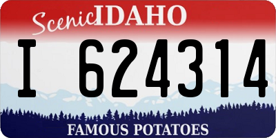 ID license plate I624314