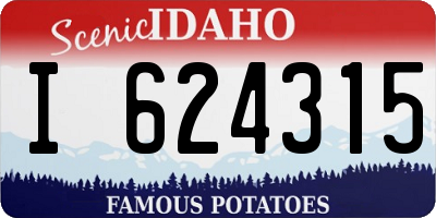 ID license plate I624315