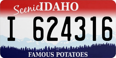 ID license plate I624316