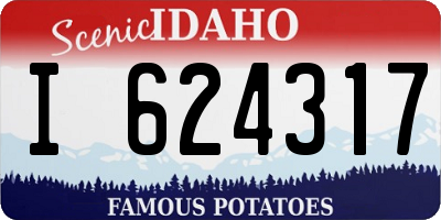 ID license plate I624317