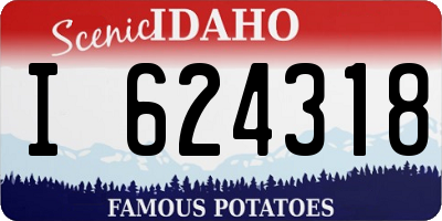 ID license plate I624318