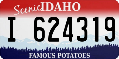 ID license plate I624319