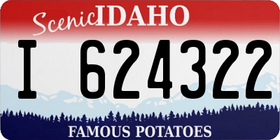 ID license plate I624322