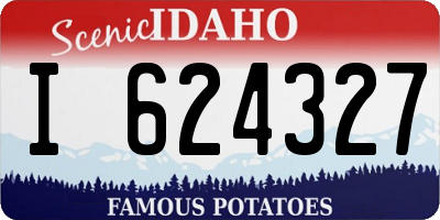 ID license plate I624327