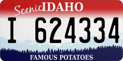 ID license plate I624334