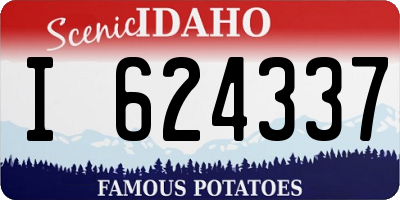 ID license plate I624337