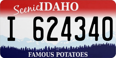 ID license plate I624340