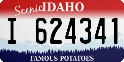 ID license plate I624341
