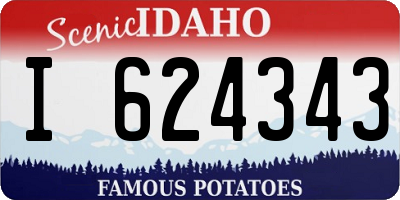 ID license plate I624343