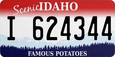 ID license plate I624344