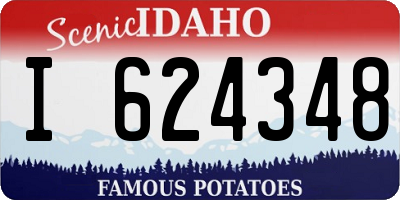 ID license plate I624348
