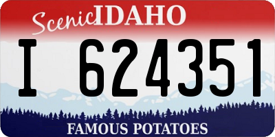 ID license plate I624351