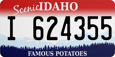 ID license plate I624355