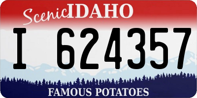 ID license plate I624357