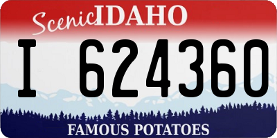 ID license plate I624360