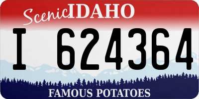 ID license plate I624364