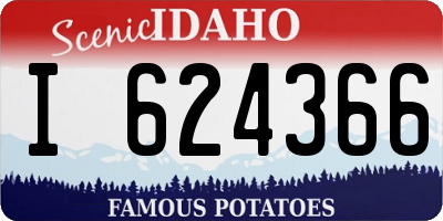 ID license plate I624366