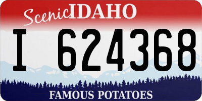 ID license plate I624368