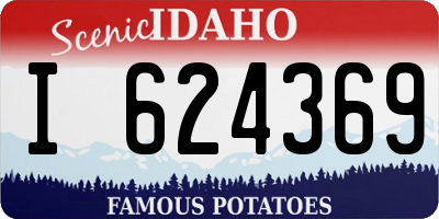 ID license plate I624369