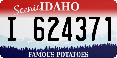 ID license plate I624371