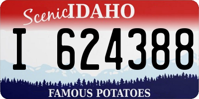 ID license plate I624388