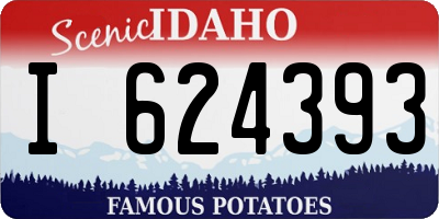 ID license plate I624393