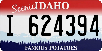 ID license plate I624394