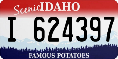 ID license plate I624397