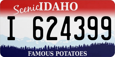 ID license plate I624399