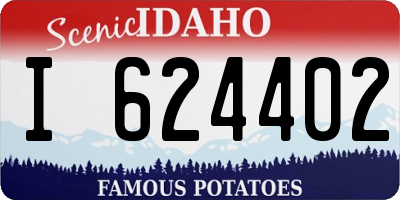 ID license plate I624402