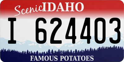 ID license plate I624403