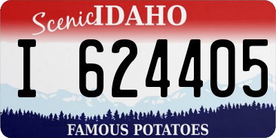 ID license plate I624405