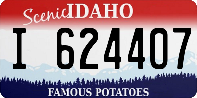 ID license plate I624407