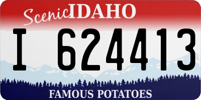 ID license plate I624413