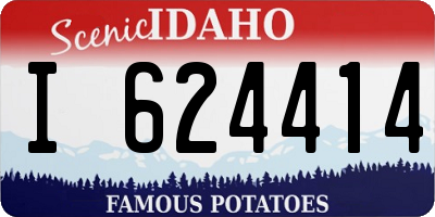 ID license plate I624414
