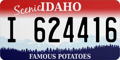 ID license plate I624416