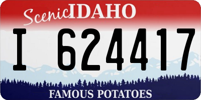 ID license plate I624417