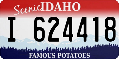 ID license plate I624418